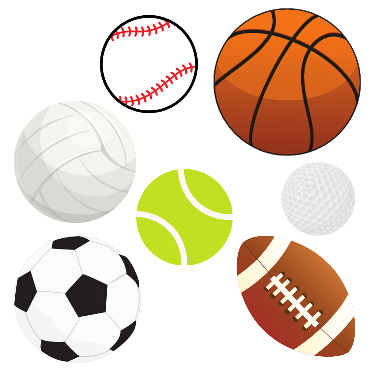 Sports Ball Wall Decals