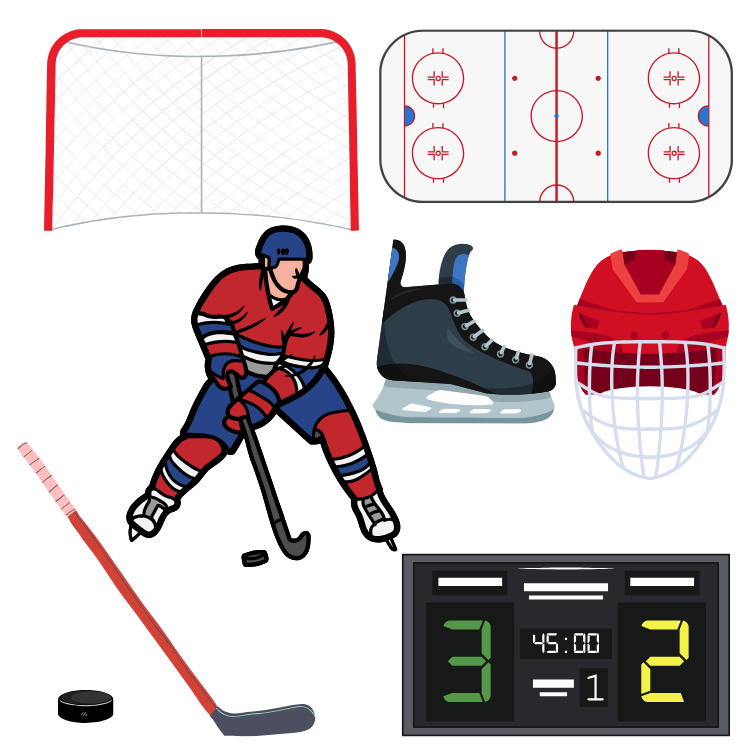 Hockey Wall Decals