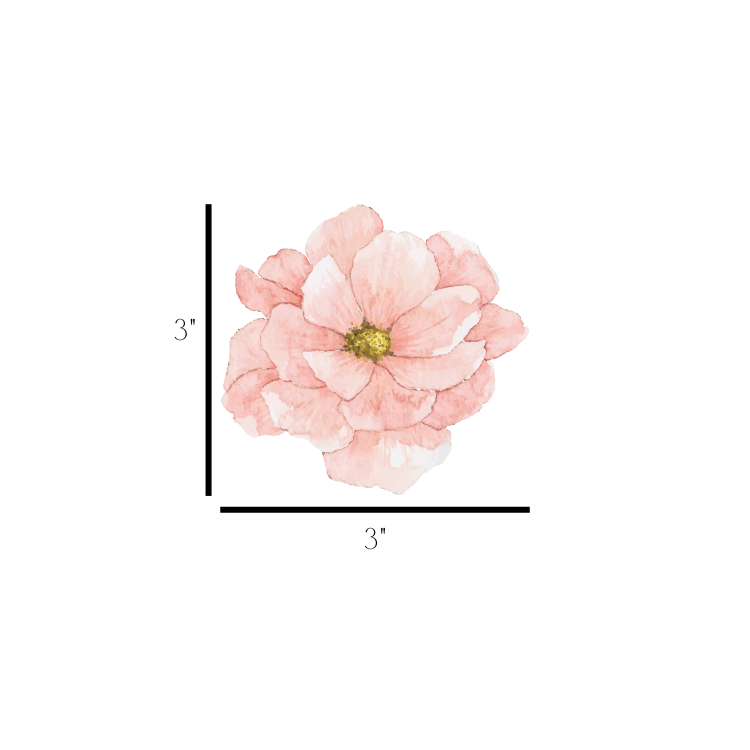 Pink Flower Wall Decals