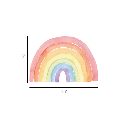 Watercolour Rainbow Wall Decals