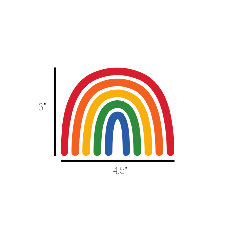 Classic Rainbow Wall Decals