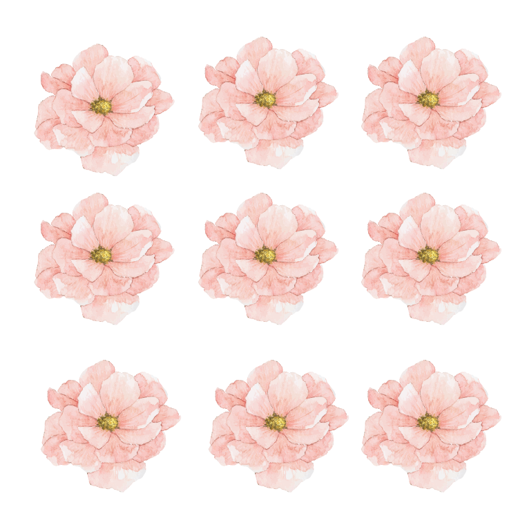 Pink Flower Wall Decals