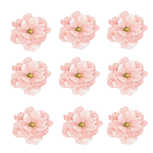 Pink Flower Wall Decals