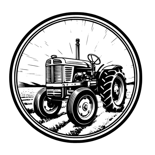 Antique Tractor Wall Decal