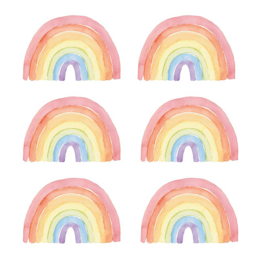 Watercolour Rainbow Wall Decals